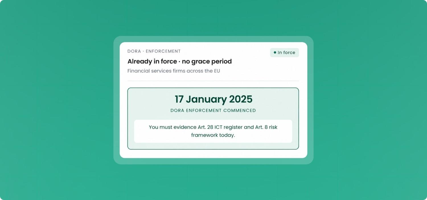 DORA Enforcement: What's Next After The 17 January 2025 Go-Live