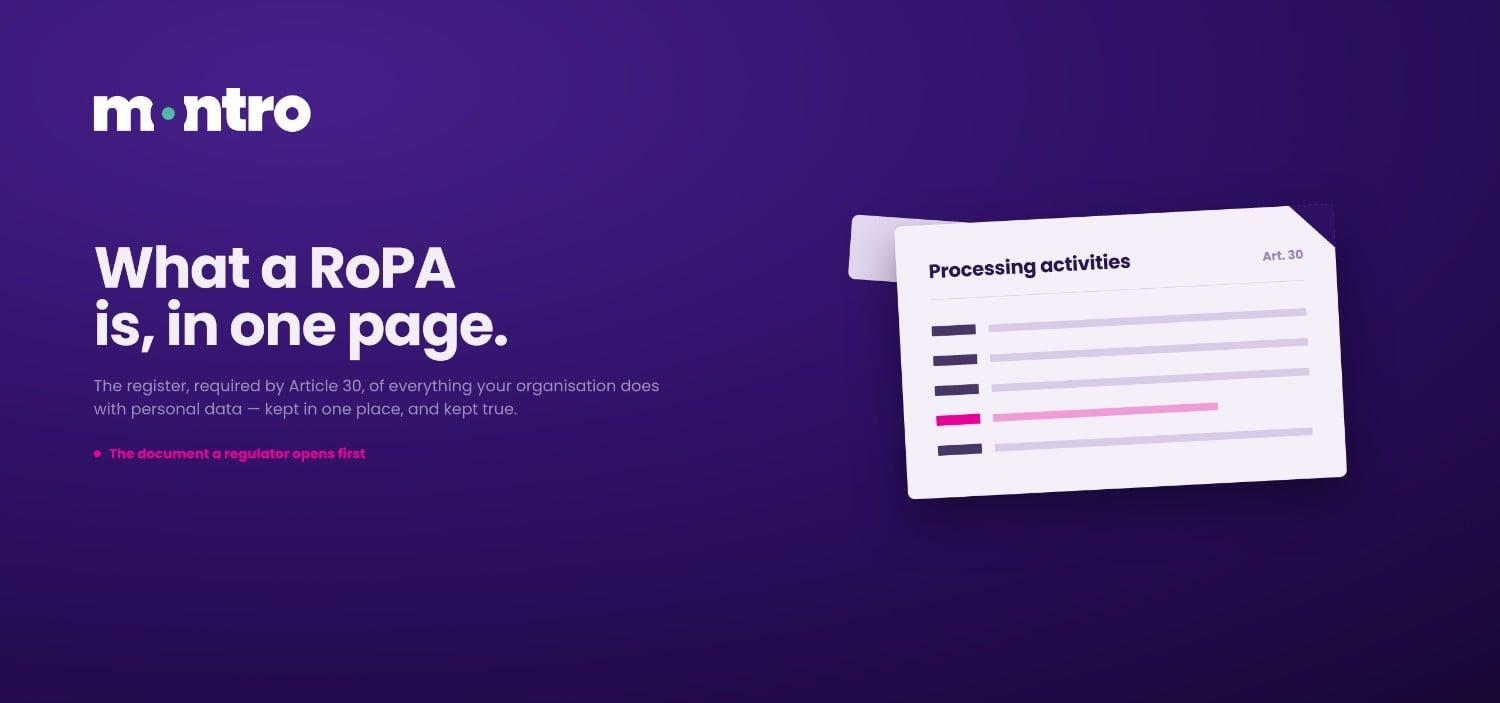 What Is a RoPA? The Record of Processing Activities Explained